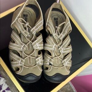 Tan Strappy Sandals